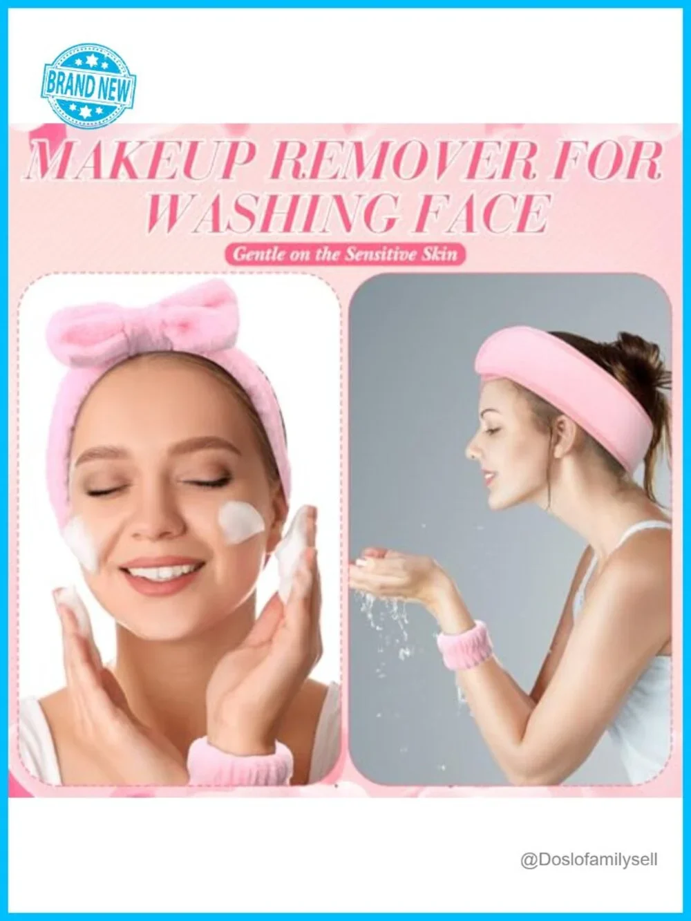 16 Piece Spa Headband Set with Sleep Mask, Wristbands, Scrunchies, Claw Clip,